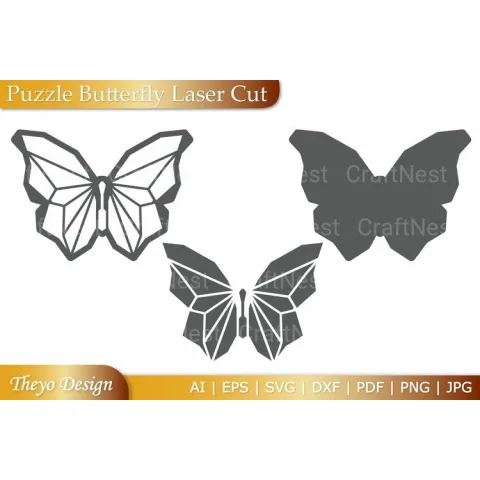 Puzzle Butterfly SVG Bundle