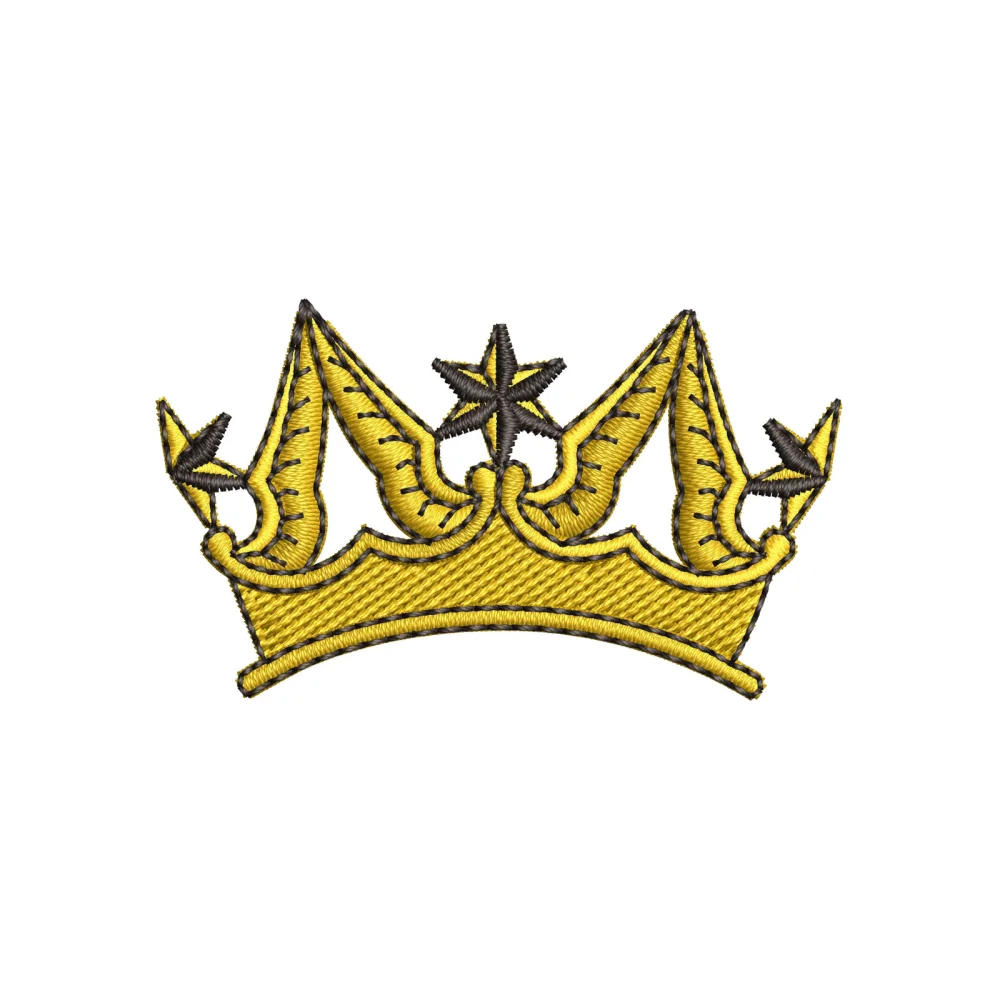 Crown End Embroidery Design