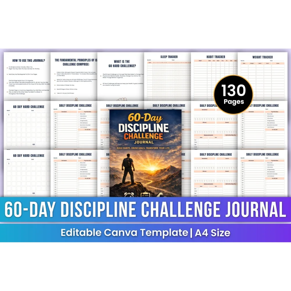 Day Discipline Challenge Journal