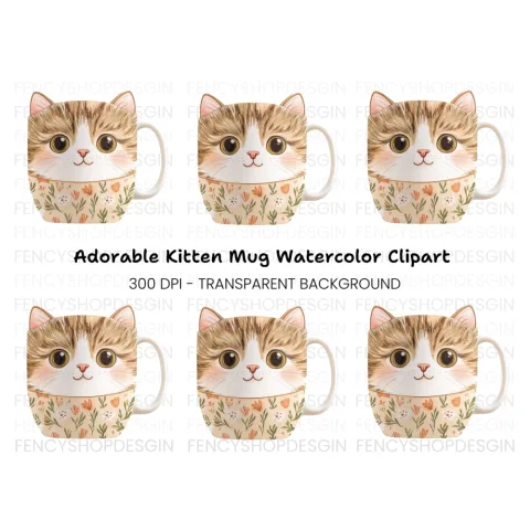 Adorable Cat Clipart Bundle