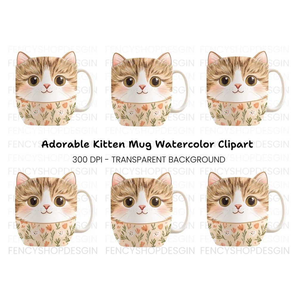 Adorable Cat Clipart Bundle