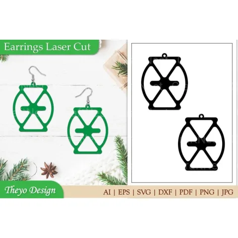 Earrings Laser Cut SVG Bundle