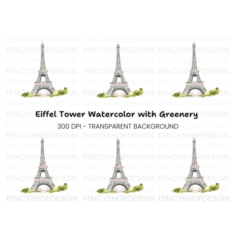 Eiffel Tower Clipart Bundle