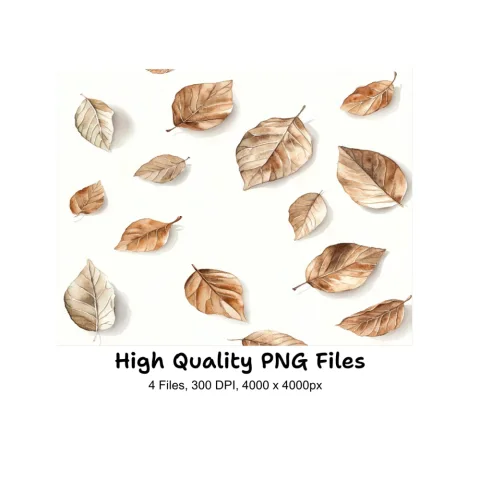 Autumn Leaves Clipart Bundle