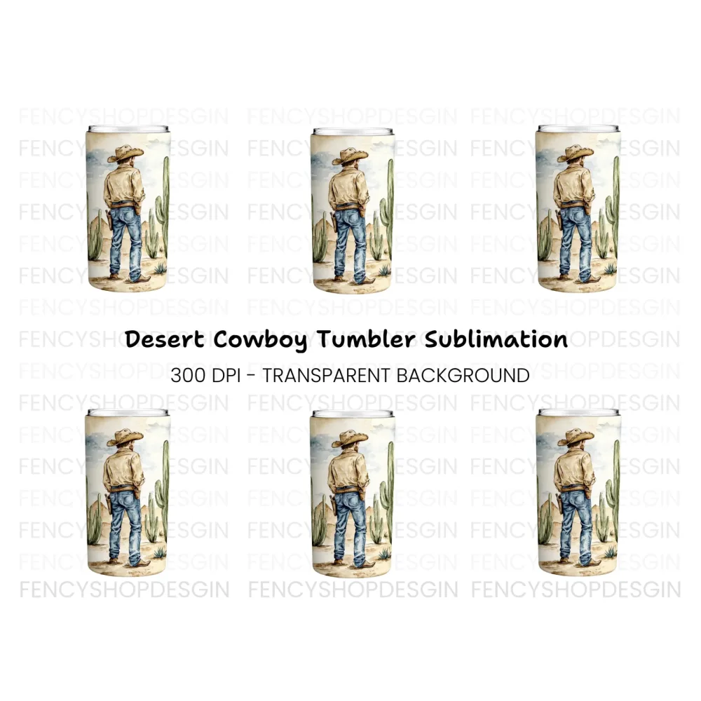 Cowboy Desert Landscape Clipart Bundle