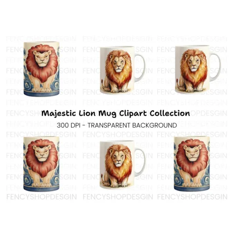 Majestic Lion Clipart Bundle