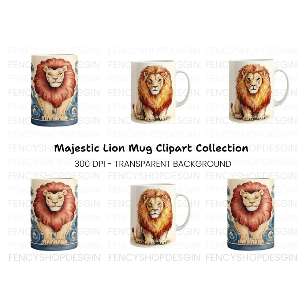 Majestic Lion Clipart Bundle