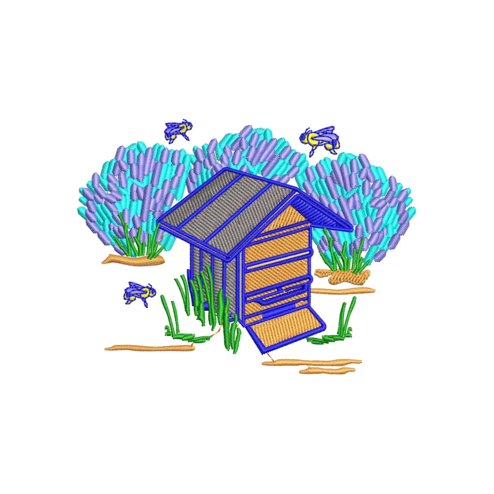 Hunny Hut Embroidery Design