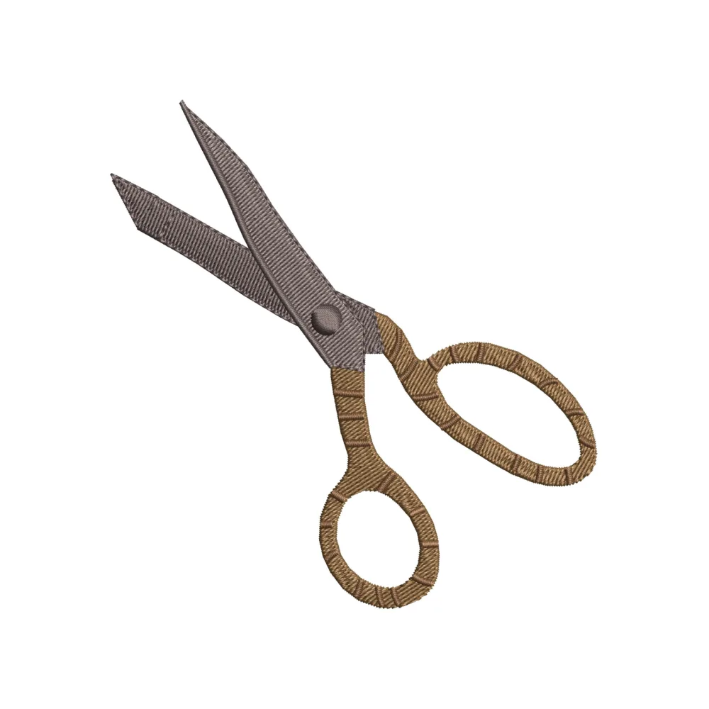 Scissors Embroidery Design
