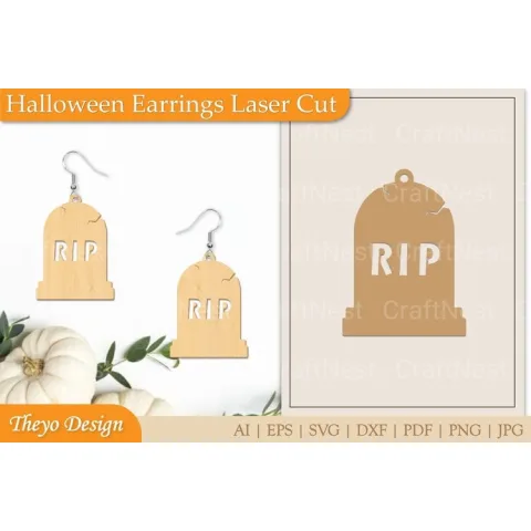 Halloween Earrings SVG Bundle