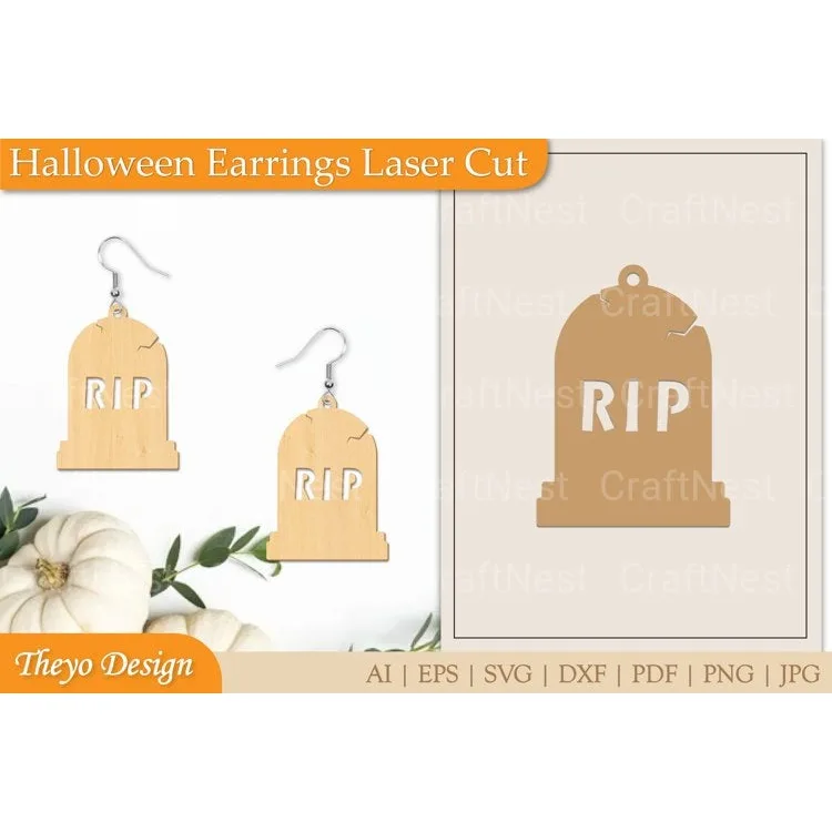 Halloween Earrings SVG Bundle