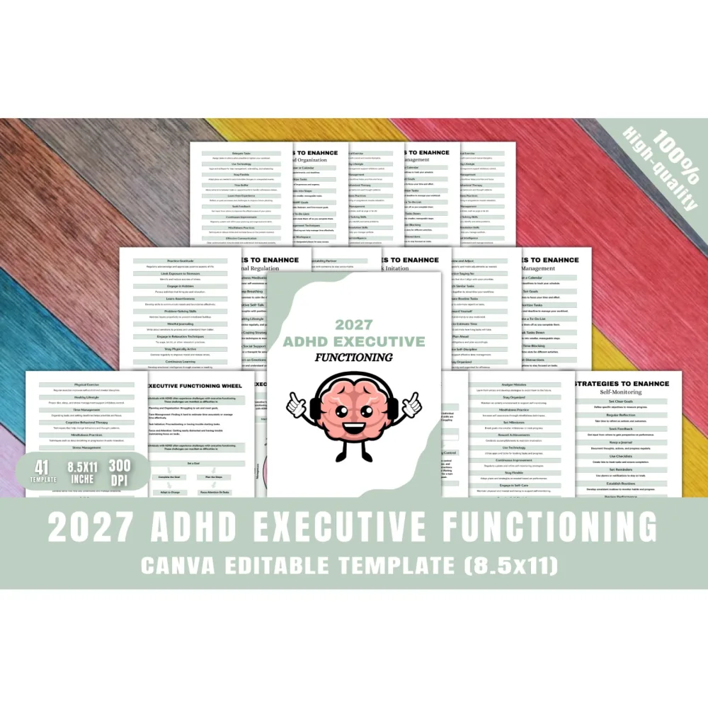 ADHD Executive Functioning Planner