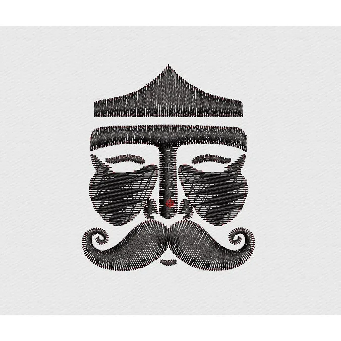 Mask Embroidery Design