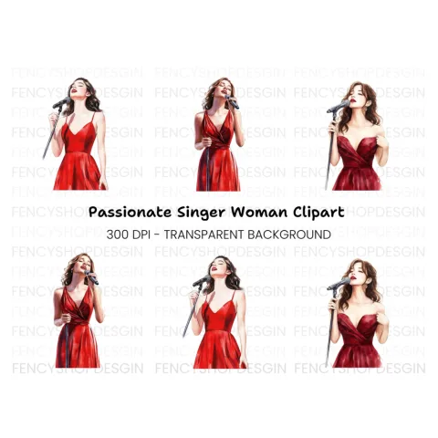 Singer Clipart Bundle