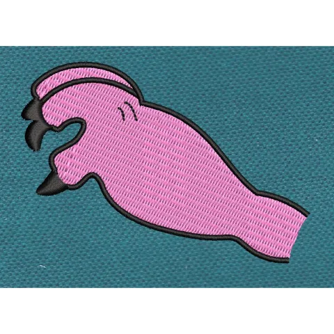 Angel Hand Pink Outline Embroidery Design