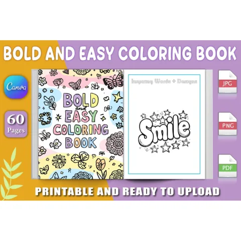 Bold and Easy Coloring Book