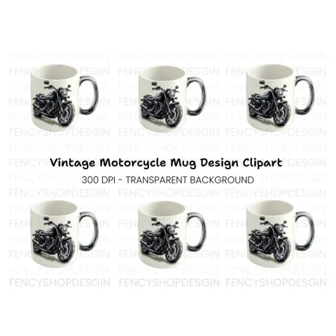 Motorcycle Clipart Bundle