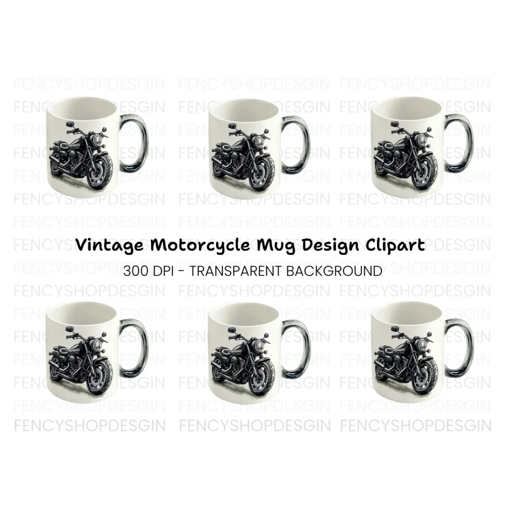 Motorcycle Clipart Bundle