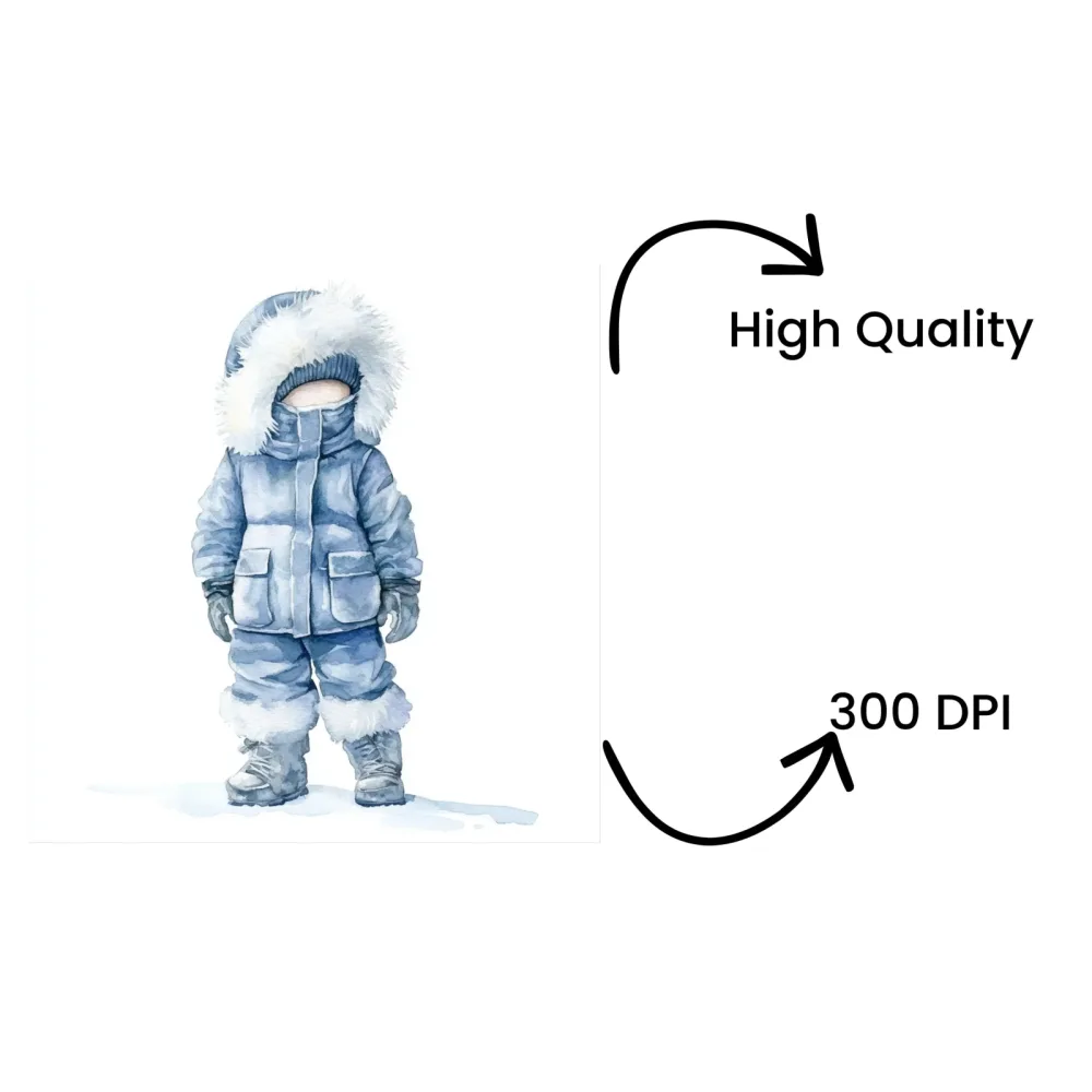 Arctic Expedition Winter Gear Clipart Bundle