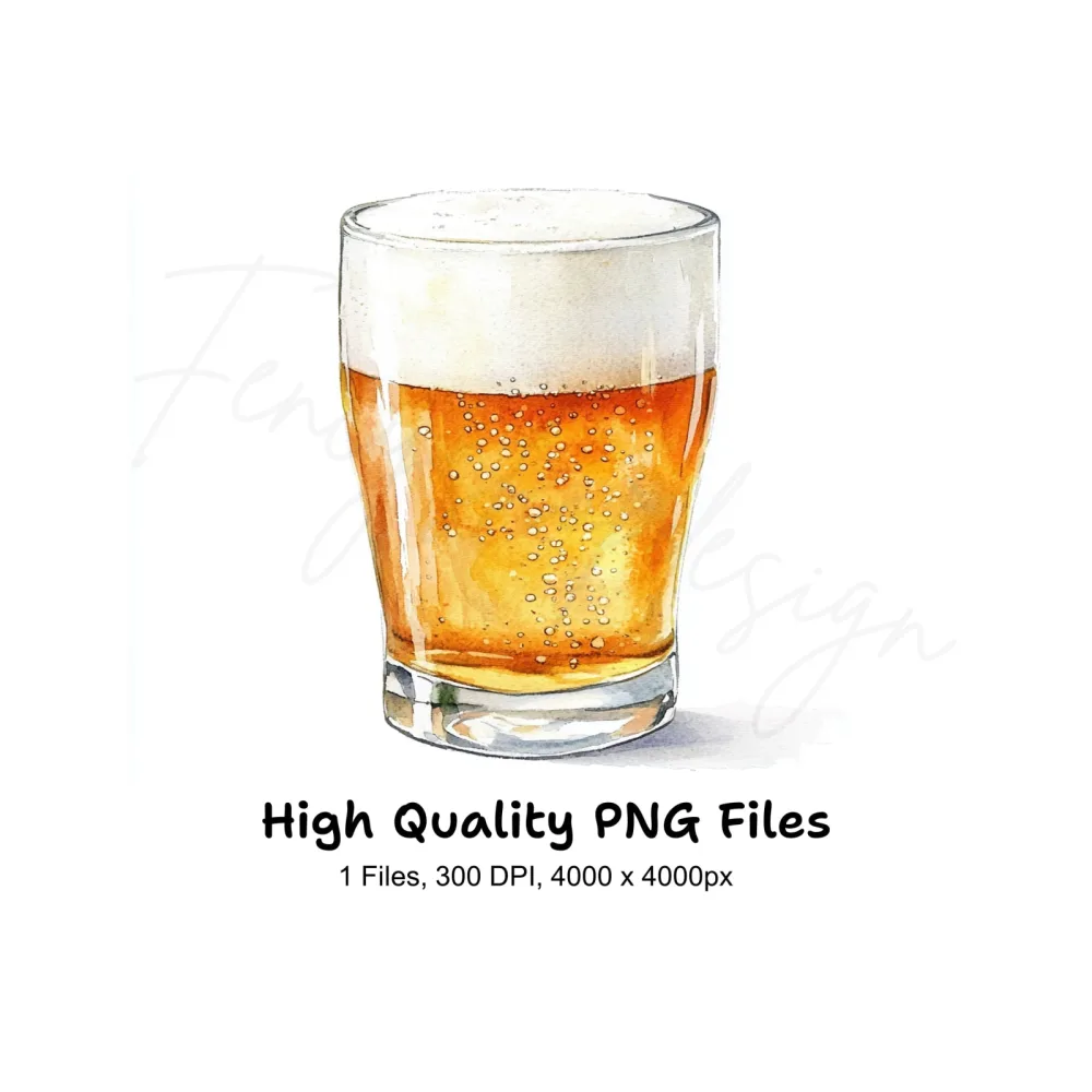 Refreshing Beer Pint Clipart Bundle