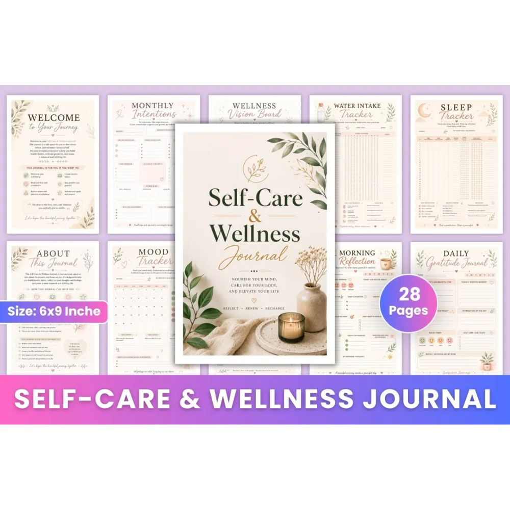 Self Care Wellness Journal