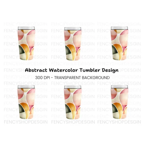 Abstract Tumbler Clipart Bundle