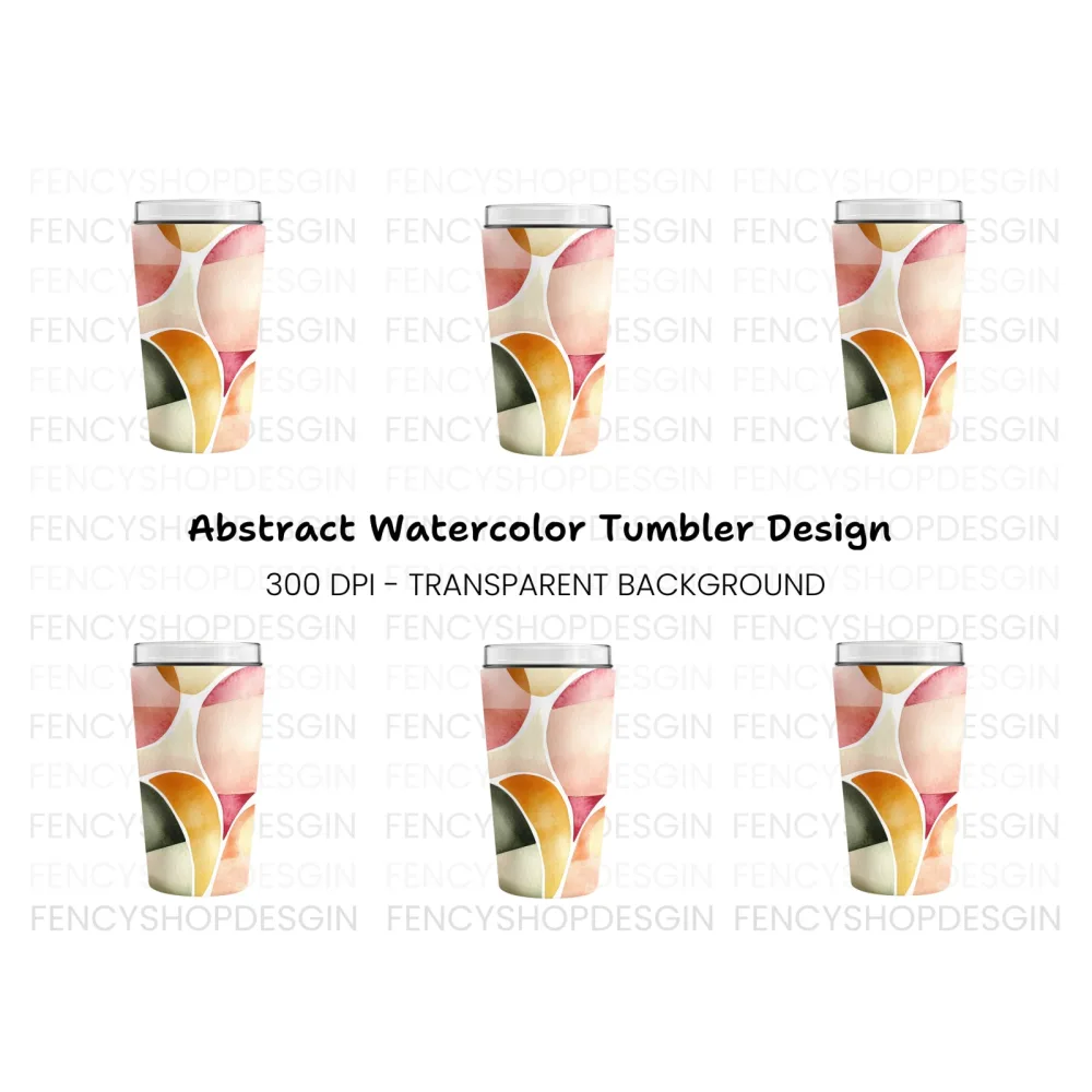 Abstract Tumbler Clipart Bundle