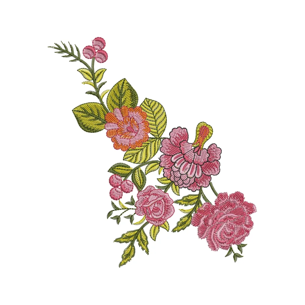 Floral Beal Embroidery Design