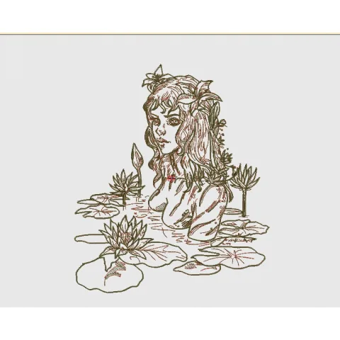 Girl Embroidery Design