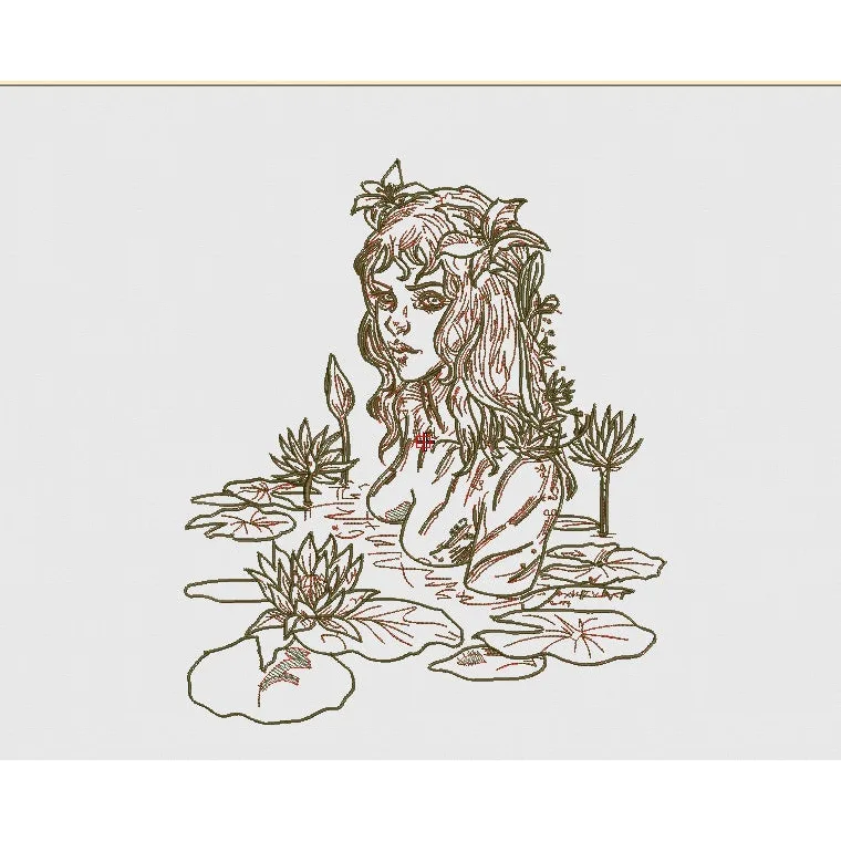 Girl Embroidery Design