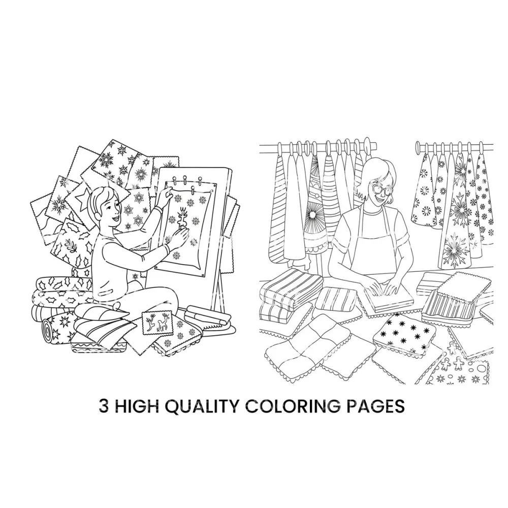 Christmas Preparations Coloring Books