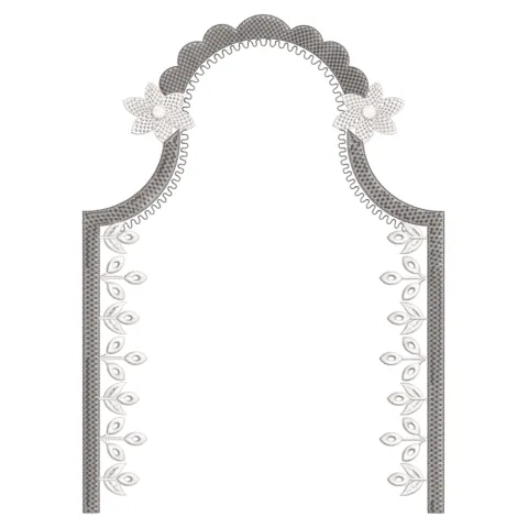 Door Frame Embroidery Design