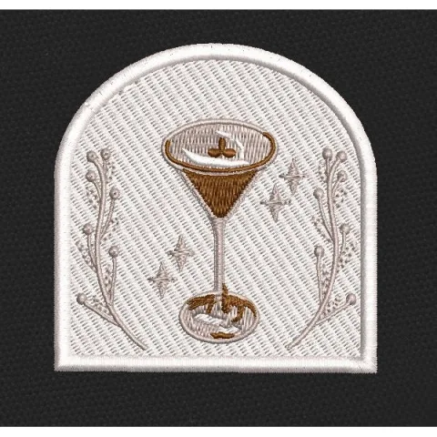 Espresso Coupe Arch Embroidery Design