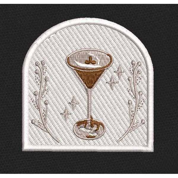 Espresso Coupe Arch Embroidery Design