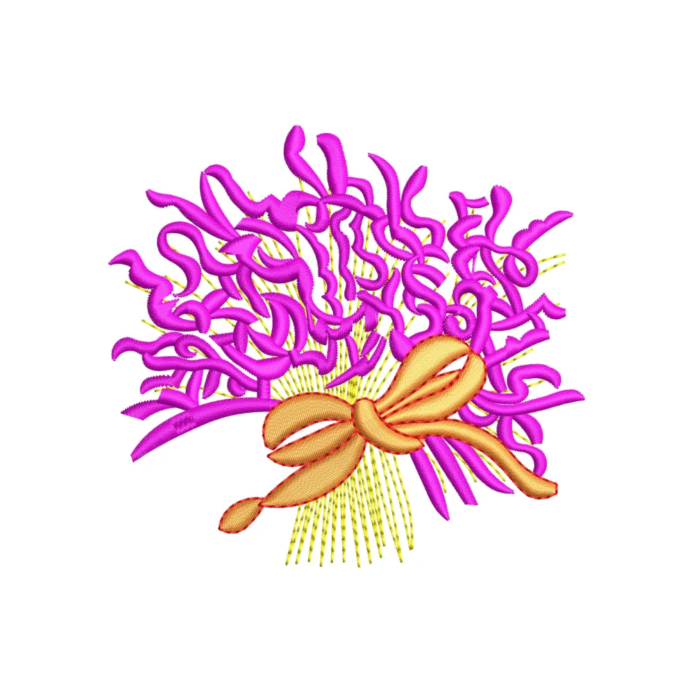 Nod Tie Love Embroidery Design