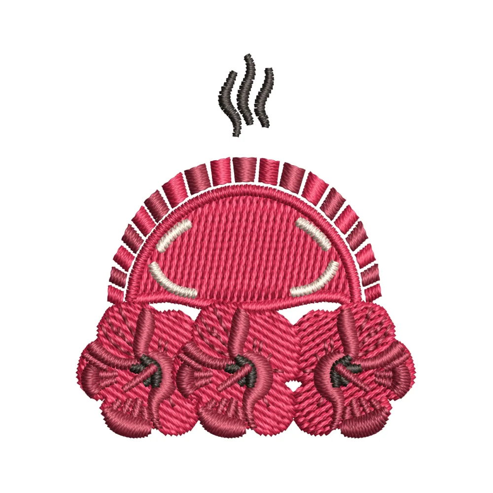 Hot Meal Embroidery Design
