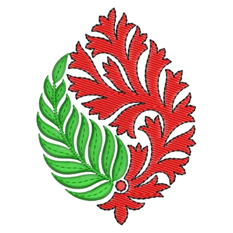 Leaf Type Embroidery Design
