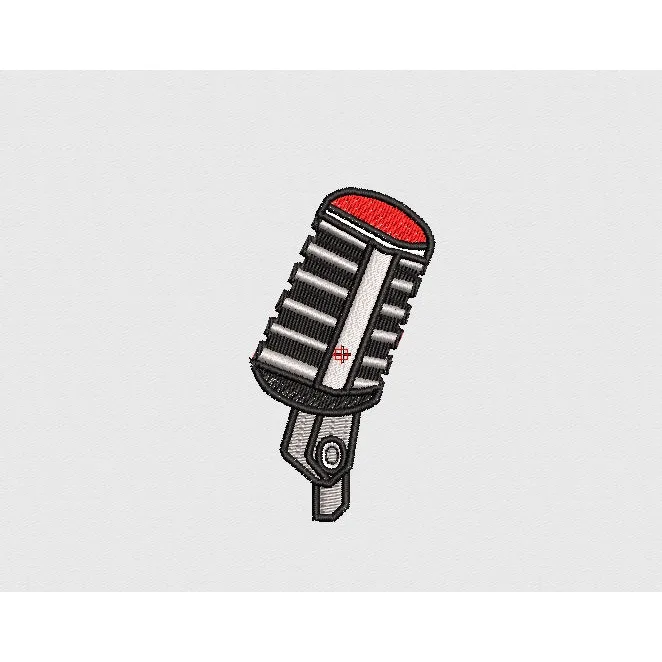 Mic Embroidery Design