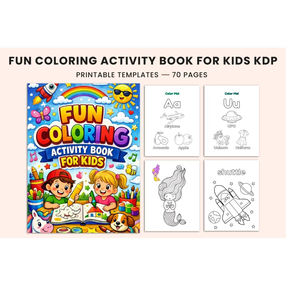 Fun Coloring Activity for Kids Planner