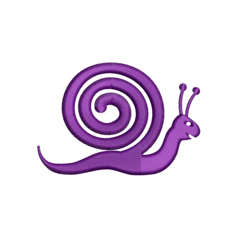 Snail Embroidery Design