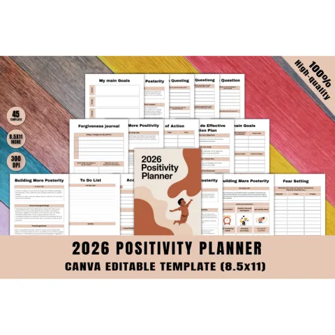 Positivity Planner for Daily Inspiration
