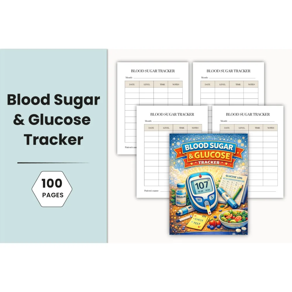 Blood Sugar Glucose Planner