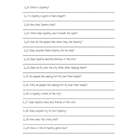 Second Grade Reading Comprehension Passages and Questions