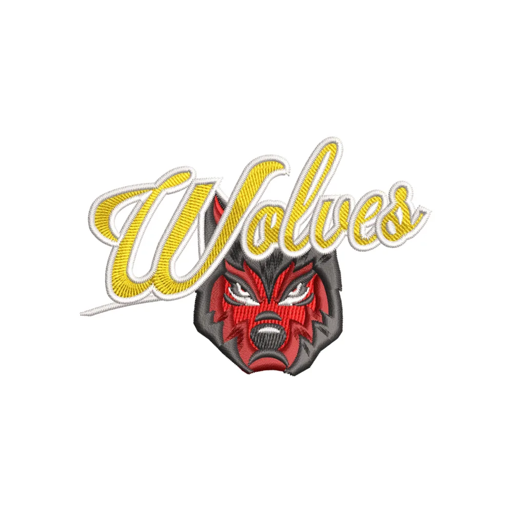 Volves Embroidery Design