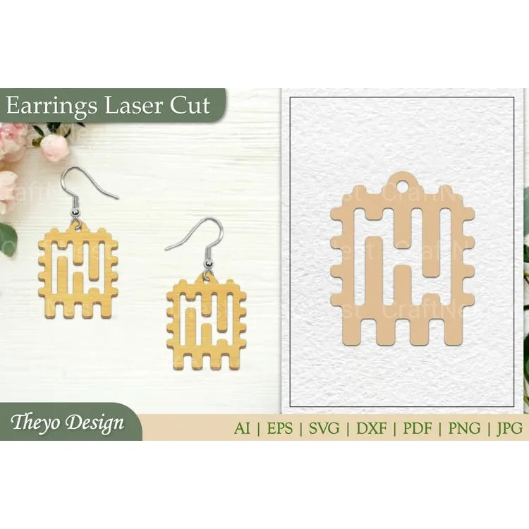 Earrings Lasercut SVG Bundle