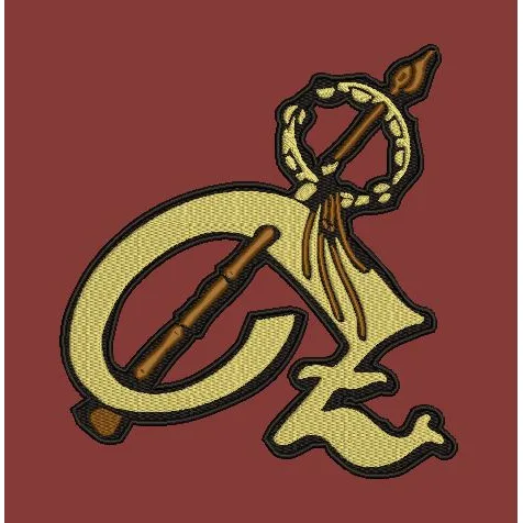 Stylized Letter Embroidery Design