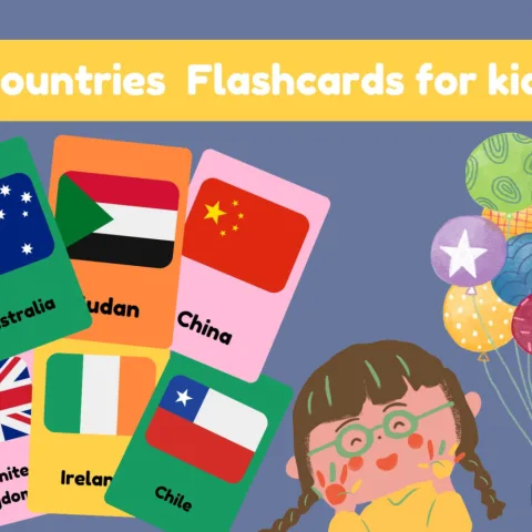 Countries Flashcards for Kids