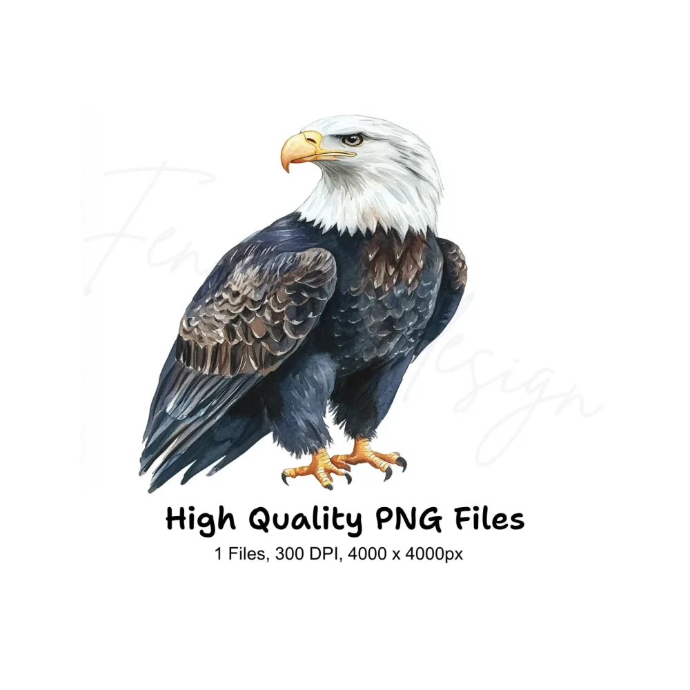Majestic Bald Eagle Clipart Bundle