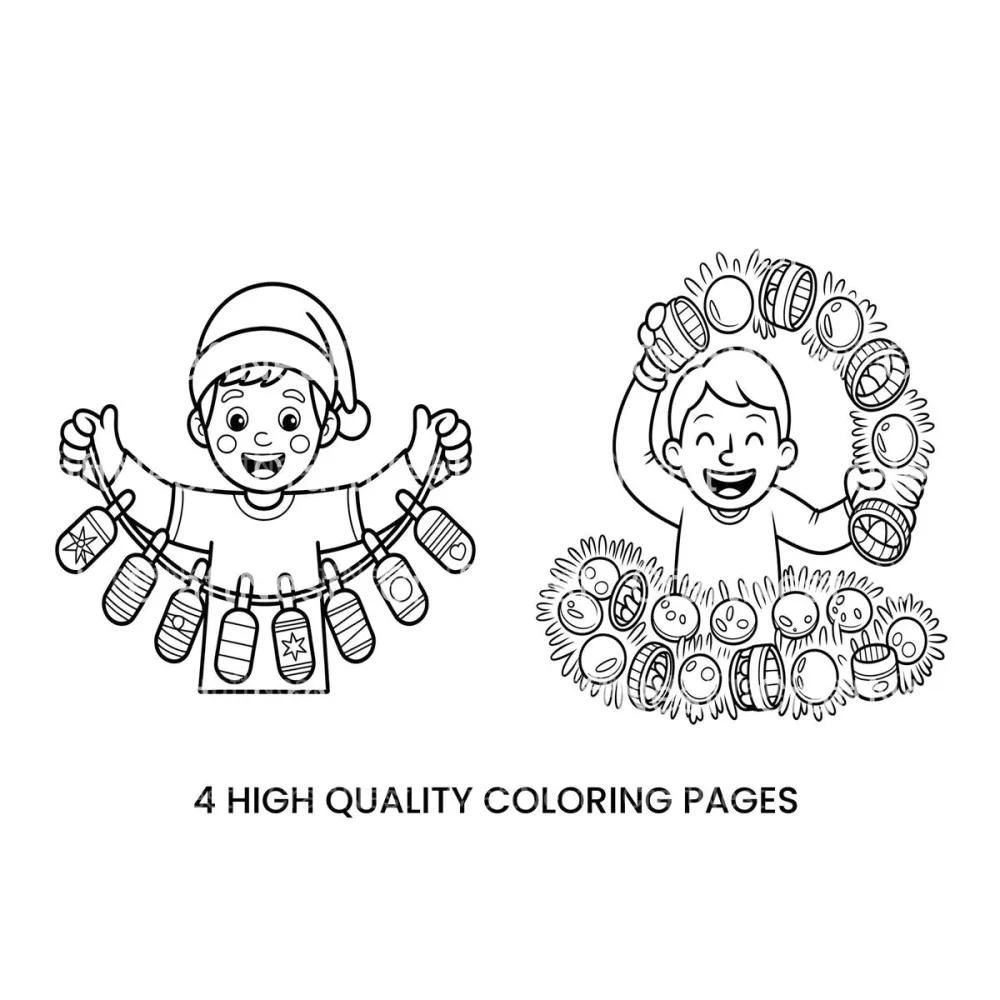 Christmas Decorations Coloring Books