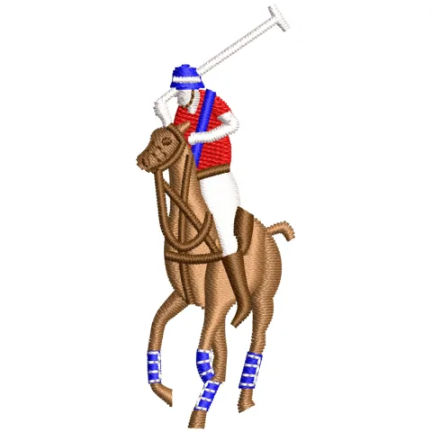 Polo Multi Horse Embroidery Design